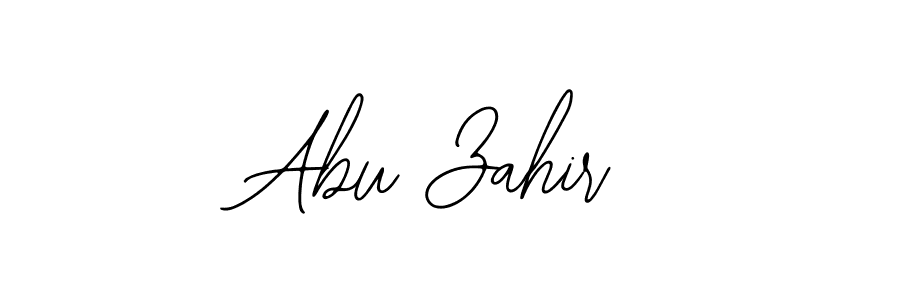 You should practise on your own different ways (Bearetta-2O07w) to write your name (Abu Zahir) in signature. don't let someone else do it for you. Abu Zahir signature style 12 images and pictures png