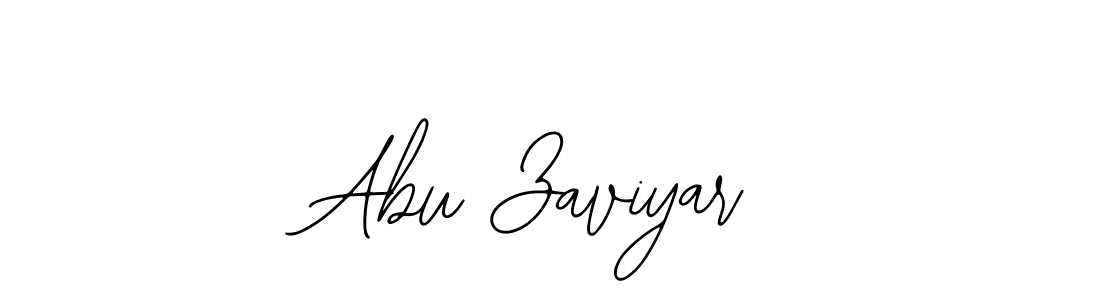 How to make Abu Zaviyar signature? Bearetta-2O07w is a professional autograph style. Create handwritten signature for Abu Zaviyar name. Abu Zaviyar signature style 12 images and pictures png