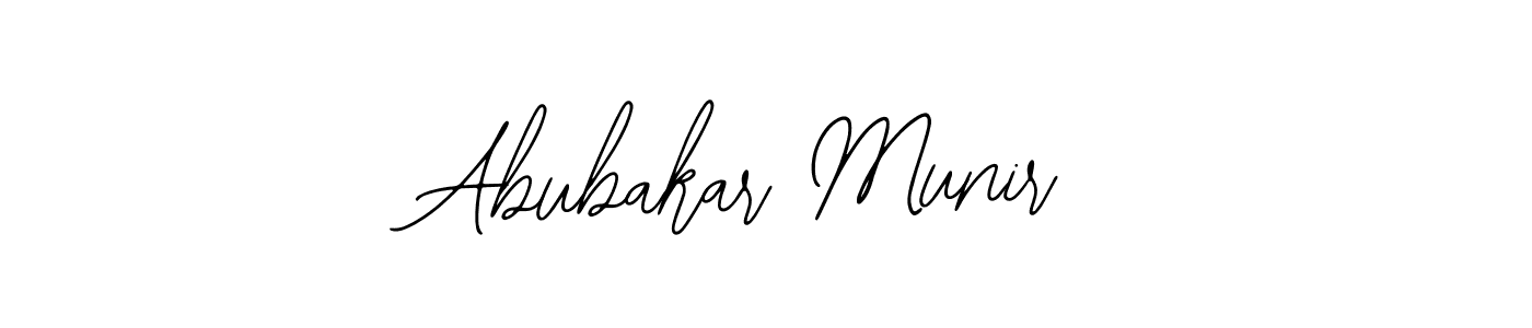 How to make Abubakar Munir name signature. Use Bearetta-2O07w style for creating short signs online. This is the latest handwritten sign. Abubakar Munir signature style 12 images and pictures png