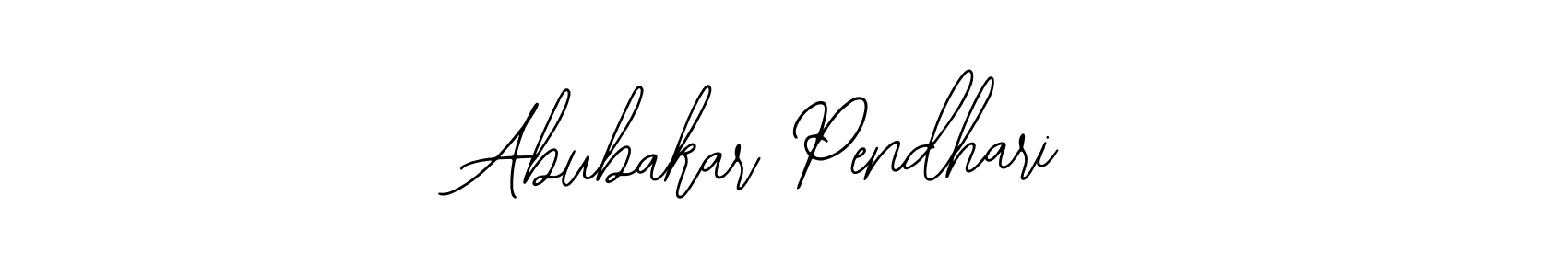 You should practise on your own different ways (Bearetta-2O07w) to write your name (Abubakar Pendhari) in signature. don't let someone else do it for you. Abubakar Pendhari signature style 12 images and pictures png