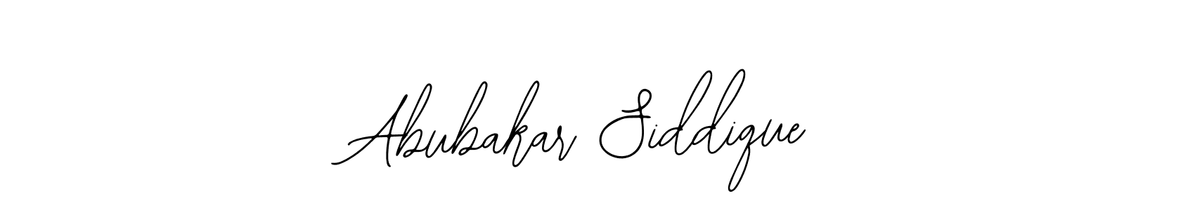 How to make Abubakar Siddique name signature. Use Bearetta-2O07w style for creating short signs online. This is the latest handwritten sign. Abubakar Siddique signature style 12 images and pictures png