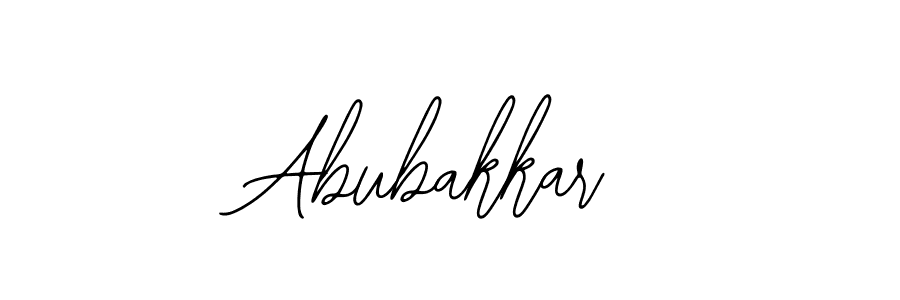 How to make Abubakkar name signature. Use Bearetta-2O07w style for creating short signs online. This is the latest handwritten sign. Abubakkar signature style 12 images and pictures png