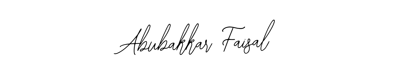 The best way (Bearetta-2O07w) to make a short signature is to pick only two or three words in your name. The name Abubakkar Faisal include a total of six letters. For converting this name. Abubakkar Faisal signature style 12 images and pictures png