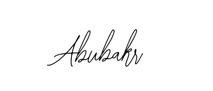 Abubakr stylish signature style. Best Handwritten Sign (Bearetta-2O07w) for my name. Handwritten Signature Collection Ideas for my name Abubakr. Abubakr signature style 12 images and pictures png