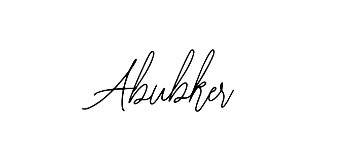 Design your own signature with our free online signature maker. With this signature software, you can create a handwritten (Bearetta-2O07w) signature for name Abubker. Abubker signature style 12 images and pictures png