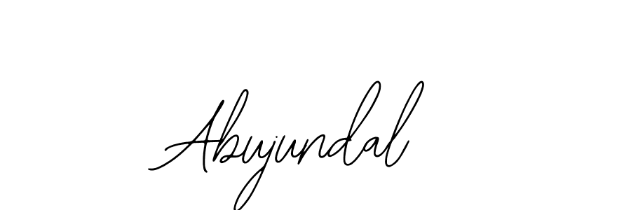 How to make Abujundal signature? Bearetta-2O07w is a professional autograph style. Create handwritten signature for Abujundal name. Abujundal signature style 12 images and pictures png