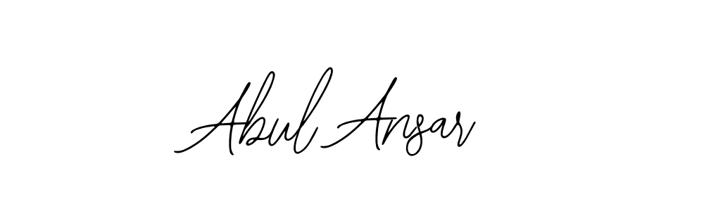 The best way (Bearetta-2O07w) to make a short signature is to pick only two or three words in your name. The name Abul Ansar include a total of six letters. For converting this name. Abul Ansar signature style 12 images and pictures png