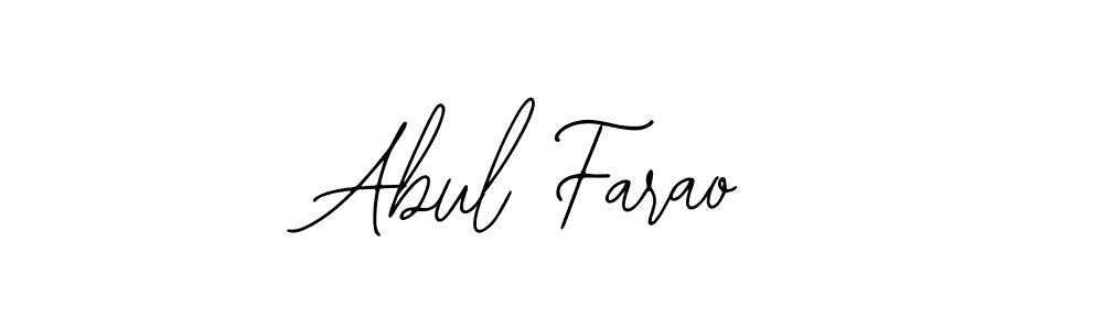How to make Abul Farao signature? Bearetta-2O07w is a professional autograph style. Create handwritten signature for Abul Farao name. Abul Farao signature style 12 images and pictures png