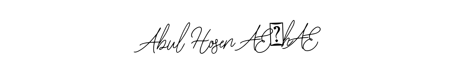 Use a signature maker to create a handwritten signature online. With this signature software, you can design (Bearetta-2O07w) your own signature for name Abul Hosen ÆẞhÆ. Abul Hosen ÆẞhÆ signature style 12 images and pictures png