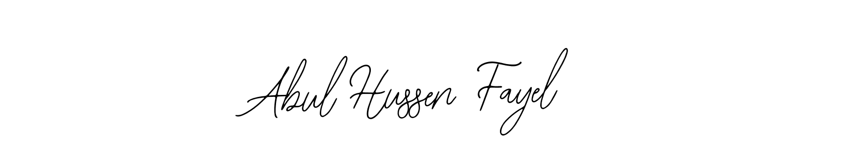 How to make Abul Hussen Fayel name signature. Use Bearetta-2O07w style for creating short signs online. This is the latest handwritten sign. Abul Hussen Fayel signature style 12 images and pictures png