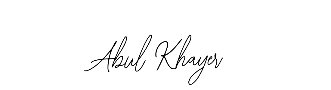Use a signature maker to create a handwritten signature online. With this signature software, you can design (Bearetta-2O07w) your own signature for name Abul Khayer. Abul Khayer signature style 12 images and pictures png