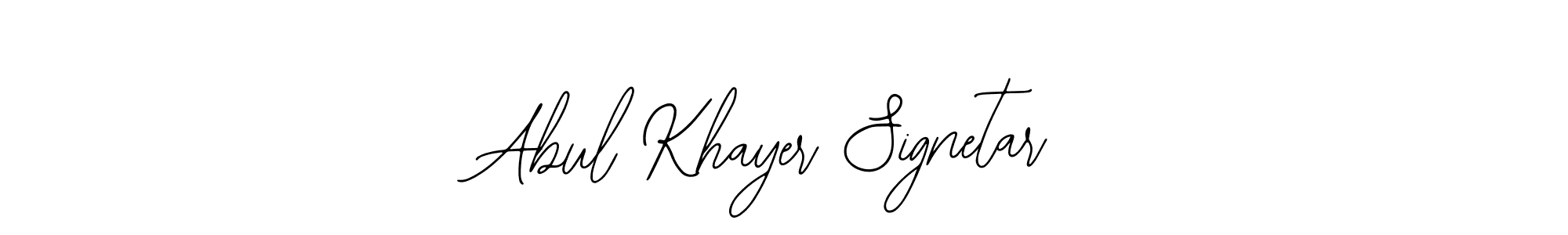 Also You can easily find your signature by using the search form. We will create Abul Khayer Signetar name handwritten signature images for you free of cost using Bearetta-2O07w sign style. Abul Khayer Signetar signature style 12 images and pictures png