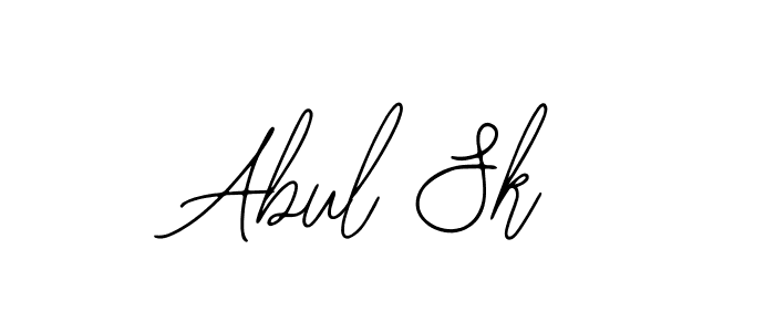 Use a signature maker to create a handwritten signature online. With this signature software, you can design (Bearetta-2O07w) your own signature for name Abul Sk. Abul Sk signature style 12 images and pictures png