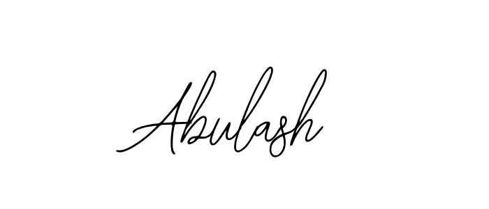 How to make Abulash signature? Bearetta-2O07w is a professional autograph style. Create handwritten signature for Abulash name. Abulash signature style 12 images and pictures png