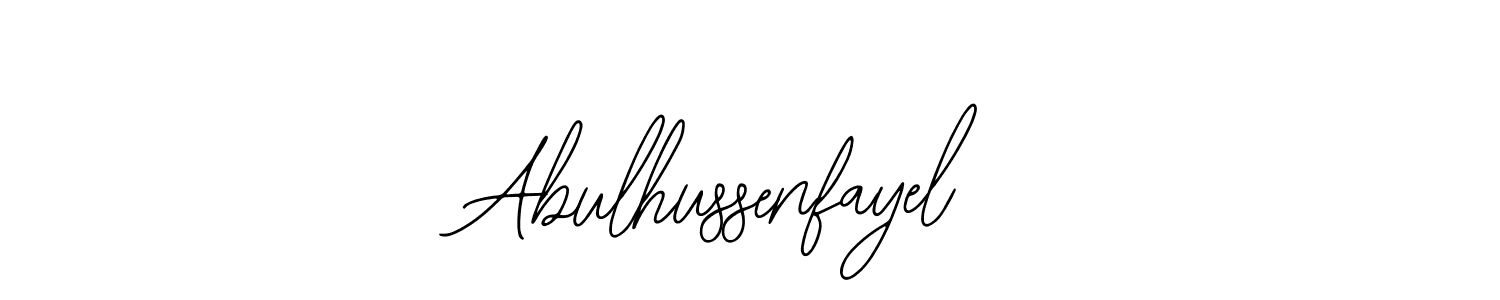 How to make Abulhussenfayel name signature. Use Bearetta-2O07w style for creating short signs online. This is the latest handwritten sign. Abulhussenfayel signature style 12 images and pictures png