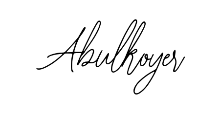 Give your name Abulkoyer an exquisite flair with the Bearetta-2O07w script font. Ideal for contracts, resumes, and formal letterheads. Abulkoyer signature style 12 images and pictures png