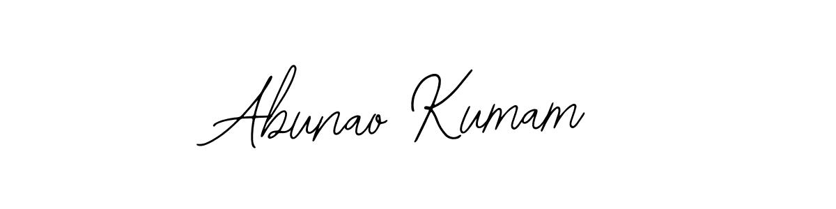 Also You can easily find your signature by using the search form. We will create Abunao Kumam name handwritten signature images for you free of cost using Bearetta-2O07w sign style. Abunao Kumam signature style 12 images and pictures png