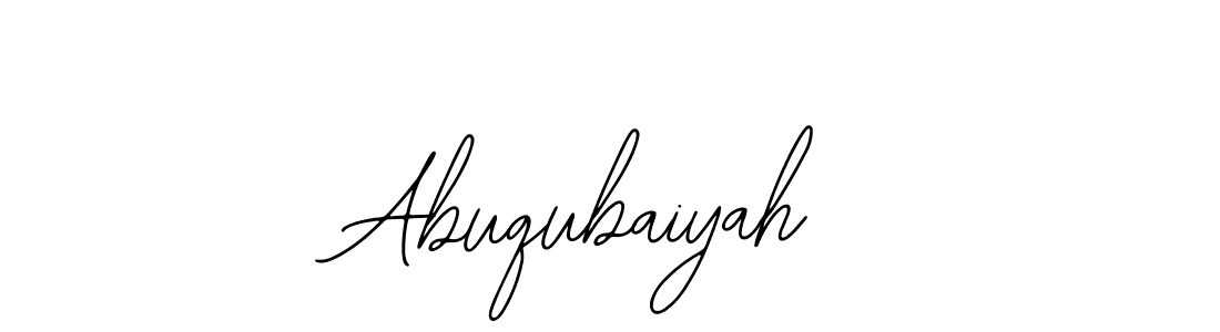 Bearetta-2O07w is a professional signature style that is perfect for those who want to add a touch of class to their signature. It is also a great choice for those who want to make their signature more unique. Get Abuqubaiyah name to fancy signature for free. Abuqubaiyah signature style 12 images and pictures png