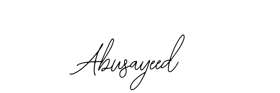 How to make Abusayeed signature? Bearetta-2O07w is a professional autograph style. Create handwritten signature for Abusayeed name. Abusayeed signature style 12 images and pictures png