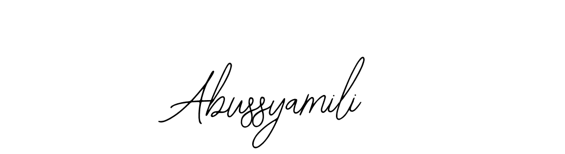 Abussyamili stylish signature style. Best Handwritten Sign (Bearetta-2O07w) for my name. Handwritten Signature Collection Ideas for my name Abussyamili. Abussyamili signature style 12 images and pictures png