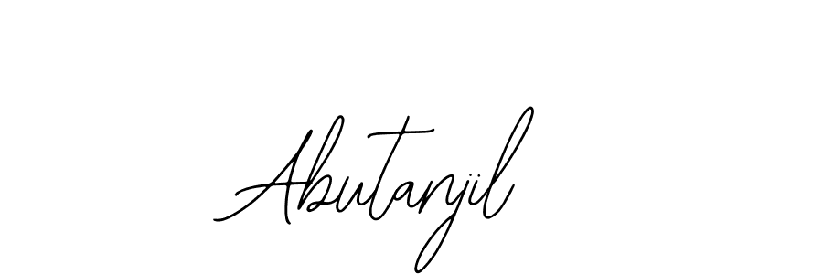 Also You can easily find your signature by using the search form. We will create Abutanjil name handwritten signature images for you free of cost using Bearetta-2O07w sign style. Abutanjil signature style 12 images and pictures png