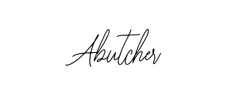 Also You can easily find your signature by using the search form. We will create Abutcher name handwritten signature images for you free of cost using Bearetta-2O07w sign style. Abutcher signature style 12 images and pictures png