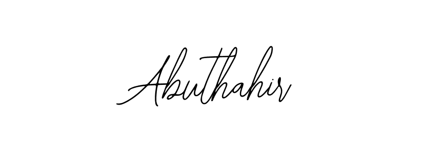 The best way (Bearetta-2O07w) to make a short signature is to pick only two or three words in your name. The name Abuthahir include a total of six letters. For converting this name. Abuthahir signature style 12 images and pictures png
