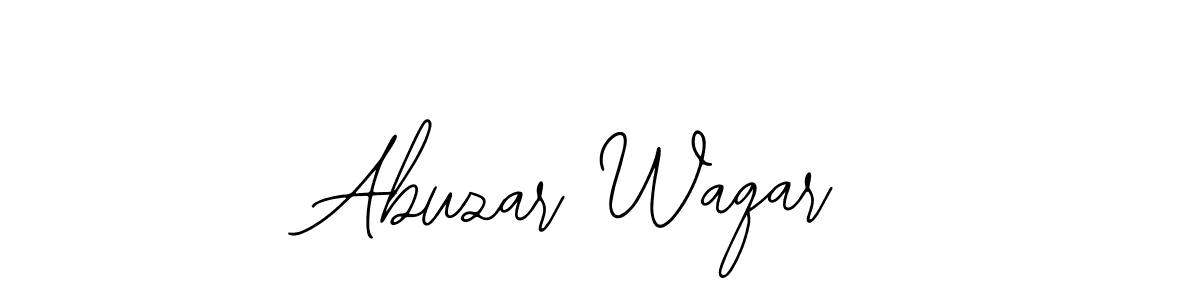 How to Draw Abuzar Waqar signature style? Bearetta-2O07w is a latest design signature styles for name Abuzar Waqar. Abuzar Waqar signature style 12 images and pictures png