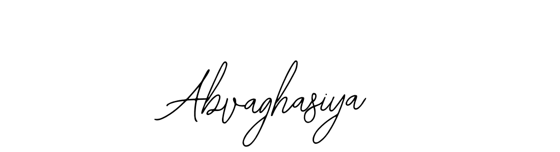 How to make Abvaghasiya name signature. Use Bearetta-2O07w style for creating short signs online. This is the latest handwritten sign. Abvaghasiya signature style 12 images and pictures png