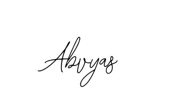 How to make Abvyas name signature. Use Bearetta-2O07w style for creating short signs online. This is the latest handwritten sign. Abvyas signature style 12 images and pictures png