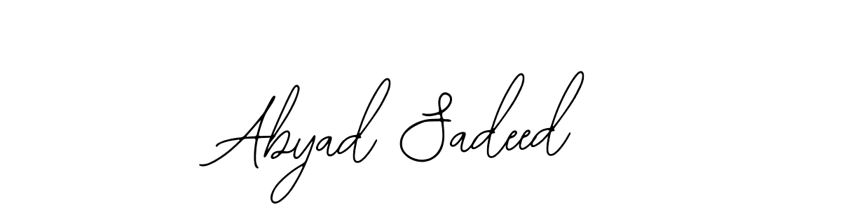 Make a beautiful signature design for name Abyad Sadeed. Use this online signature maker to create a handwritten signature for free. Abyad Sadeed signature style 12 images and pictures png