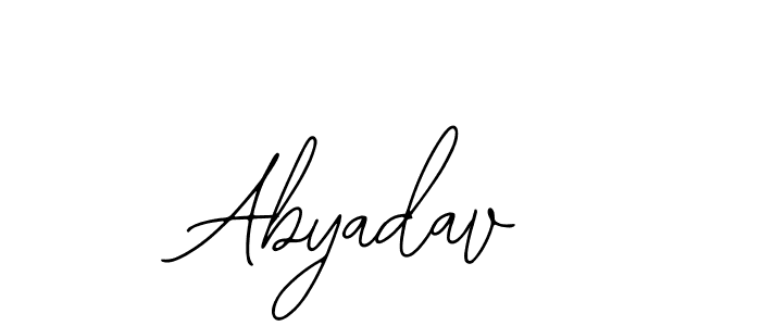 The best way (Bearetta-2O07w) to make a short signature is to pick only two or three words in your name. The name Abyadav include a total of six letters. For converting this name. Abyadav signature style 12 images and pictures png