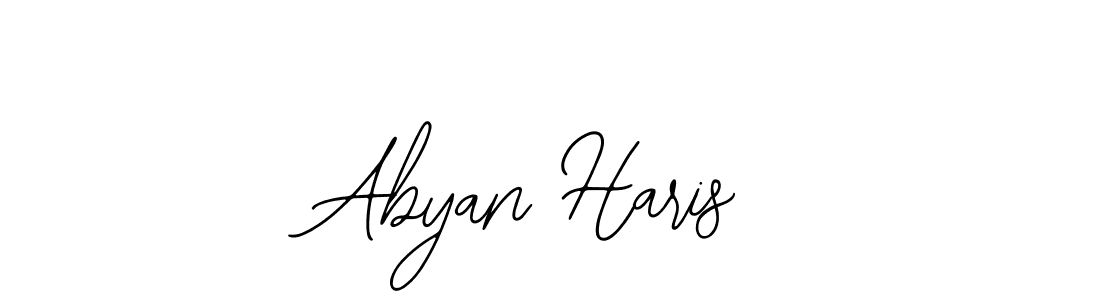 Design your own signature with our free online signature maker. With this signature software, you can create a handwritten (Bearetta-2O07w) signature for name Abyan Haris. Abyan Haris signature style 12 images and pictures png