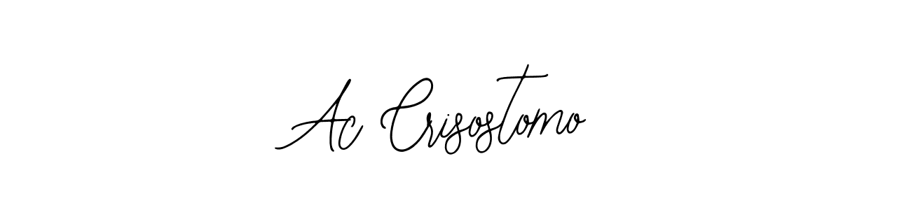 You should practise on your own different ways (Bearetta-2O07w) to write your name (Ac Crisostomo) in signature. don't let someone else do it for you. Ac Crisostomo signature style 12 images and pictures png