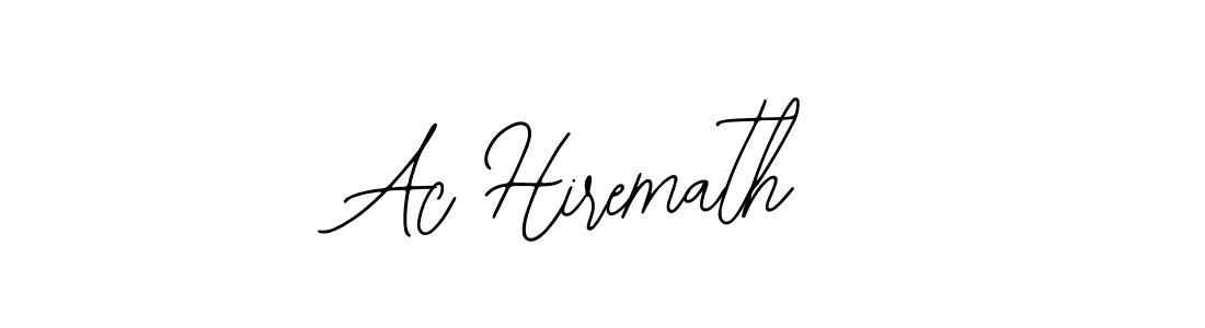 The best way (Bearetta-2O07w) to make a short signature is to pick only two or three words in your name. The name Ac Hiremath include a total of six letters. For converting this name. Ac Hiremath signature style 12 images and pictures png