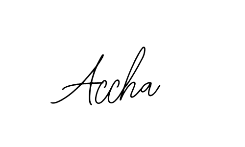 How to make Accha name signature. Use Bearetta-2O07w style for creating short signs online. This is the latest handwritten sign. Accha signature style 12 images and pictures png