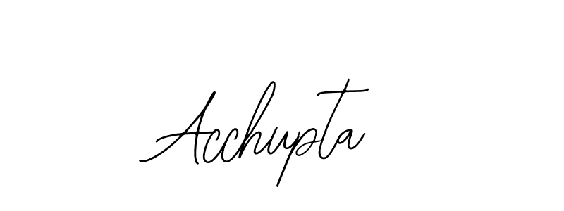 Design your own signature with our free online signature maker. With this signature software, you can create a handwritten (Bearetta-2O07w) signature for name Acchupta. Acchupta signature style 12 images and pictures png