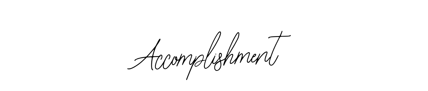 Use a signature maker to create a handwritten signature online. With this signature software, you can design (Bearetta-2O07w) your own signature for name Accomplishment. Accomplishment signature style 12 images and pictures png