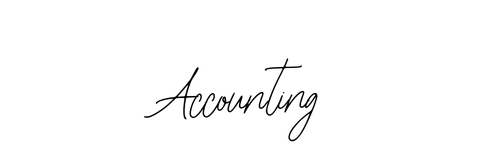 Use a signature maker to create a handwritten signature online. With this signature software, you can design (Bearetta-2O07w) your own signature for name Accounting. Accounting signature style 12 images and pictures png