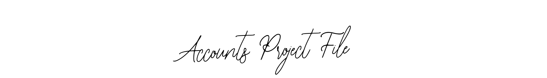 This is the best signature style for the Accounts Project File name. Also you like these signature font (Bearetta-2O07w). Mix name signature. Accounts Project File signature style 12 images and pictures png