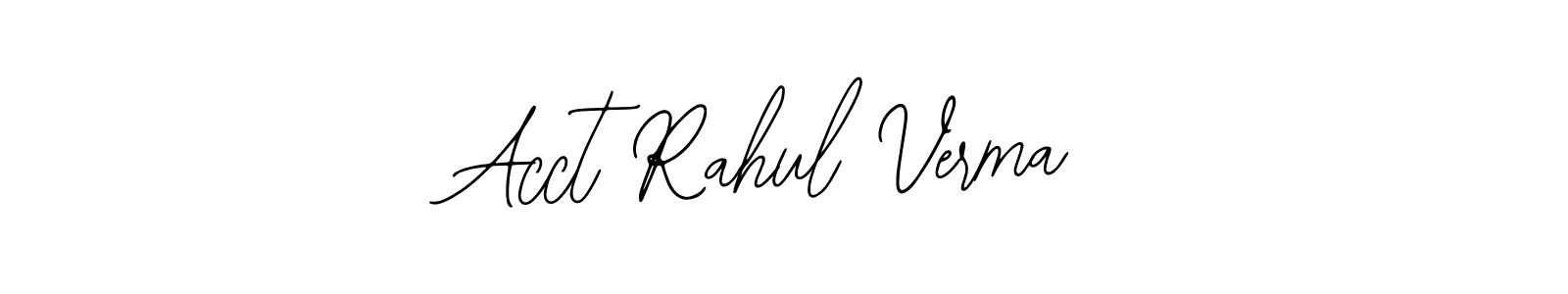 Similarly Bearetta-2O07w is the best handwritten signature design. Signature creator online .You can use it as an online autograph creator for name Acct Rahul Verma. Acct Rahul Verma signature style 12 images and pictures png