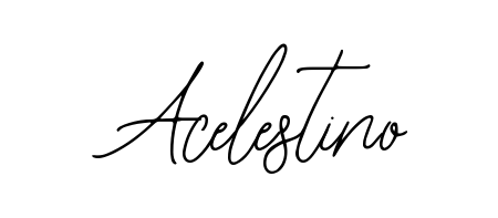 Looking for an artistic signature for Acelestino? The Bearetta-2O07w calligraphy style gives a sophisticated flow suitable for business cards and emails. Acelestino signature style 12 images and pictures png