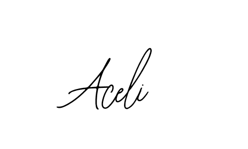 You should practise on your own different ways (Bearetta-2O07w) to write your name (Aceli) in signature. don't let someone else do it for you. Aceli signature style 12 images and pictures png