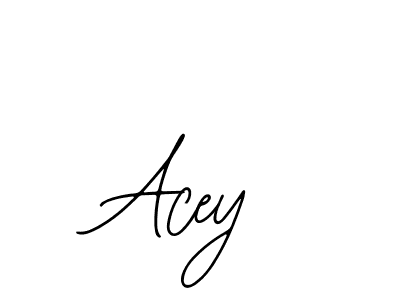 Design your own signature with our free online signature maker. With this signature software, you can create a handwritten (Bearetta-2O07w) signature for name Acey. Acey signature style 12 images and pictures png