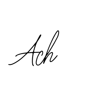 How to make Ach name signature. Use Bearetta-2O07w style for creating short signs online. This is the latest handwritten sign. Ach signature style 12 images and pictures png