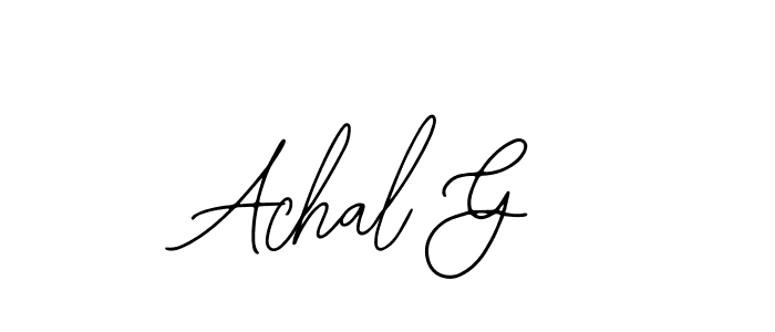 It looks lik you need a new signature style for name Achal G. Design unique handwritten (Bearetta-2O07w) signature with our free signature maker in just a few clicks. Achal G signature style 12 images and pictures png