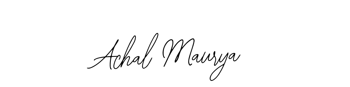 if you are searching for the best signature style for your name Achal Maurya. so please give up your signature search. here we have designed multiple signature styles  using Bearetta-2O07w. Achal Maurya signature style 12 images and pictures png