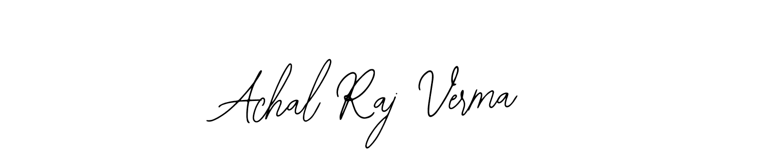 Create a beautiful signature design for name Achal Raj Verma. With this signature (Bearetta-2O07w) fonts, you can make a handwritten signature for free. Achal Raj Verma signature style 12 images and pictures png