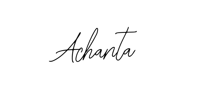 Bearetta-2O07w is a professional signature style that is perfect for those who want to add a touch of class to their signature. It is also a great choice for those who want to make their signature more unique. Get Achanta name to fancy signature for free. Achanta signature style 12 images and pictures png