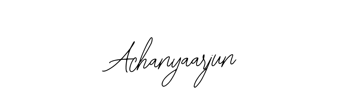 How to make Achanyaarjun signature? Bearetta-2O07w is a professional autograph style. Create handwritten signature for Achanyaarjun name. Achanyaarjun signature style 12 images and pictures png